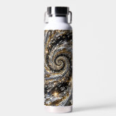 Super Flasher Spiraal Zilver & Goud Waterfles (Voorkant)