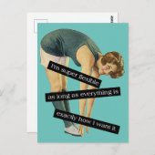 Super Flexible Funny  Briefkaart (Voorkant / Achterkant)