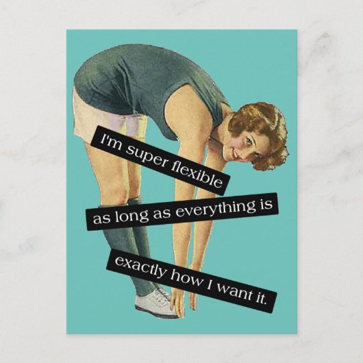 Super Flexible Funny  Briefkaart (Voorkant)