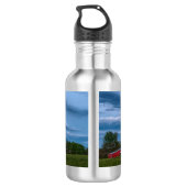 Super Flower Moon Over een Barn Water Flacon Waterfles (Achterkant)