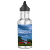 Super Flower Moon Over een Barn Water Flacon Waterfles (Links)