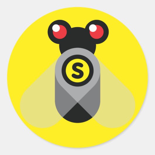 Super Fly Ronde Sticker (Voorkant)