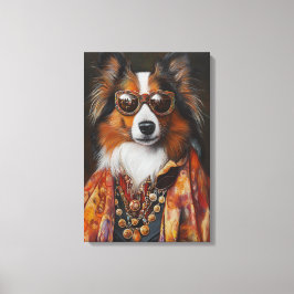 Super Fly Shetland Sheepdog | Sheltie Canvas Afdruk