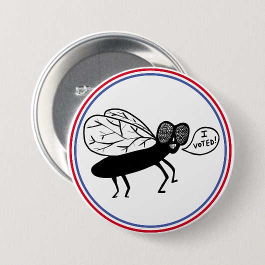 Super Fly zegt dat ik heb gestemd! Ronde Button 7,6 Cm (Voorkant /achterkant)