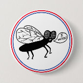Super Fly zegt dat ik heb gestemd! Ronde Button 7,6 Cm (Voorkant)