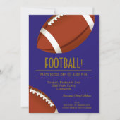 Super Football Game Paarse en Goud Kaart (Voorkant)