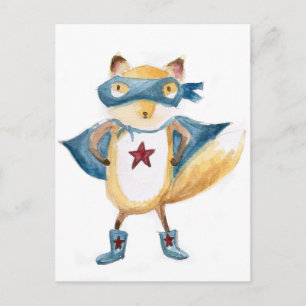 Super Fox. Briefkaart