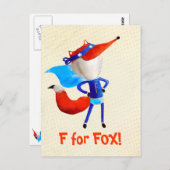 Super Fox Briefkaart (Voorkant / Achterkant)