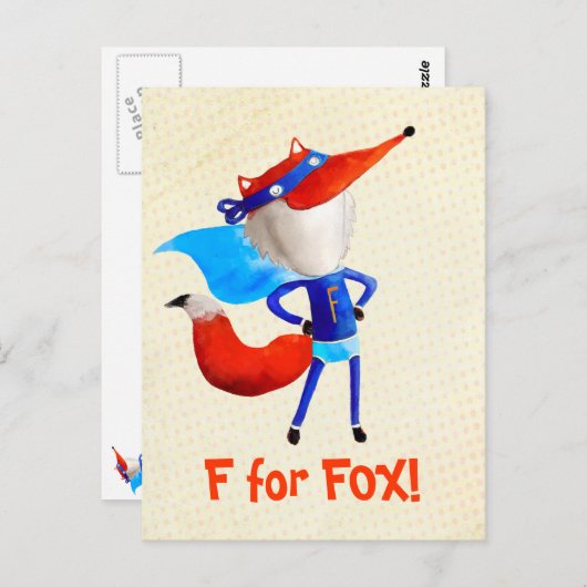 Super Fox Briefkaart (Voorkant / Achterkant)