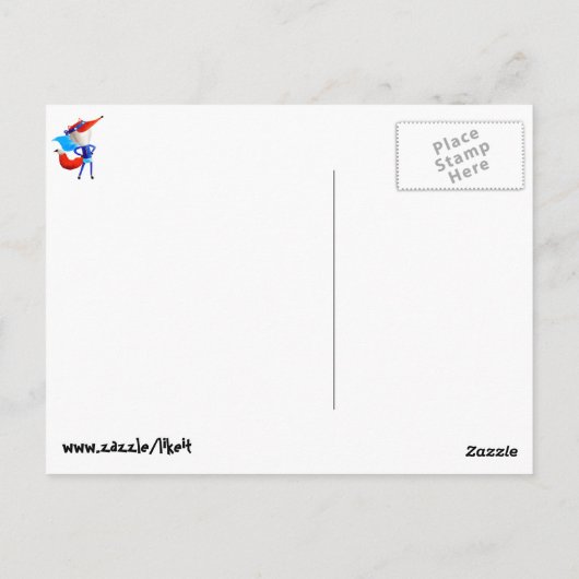 Super Fox Briefkaart (Achterkant)