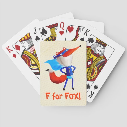 Super Fox Speelkaarten (Achterkant)