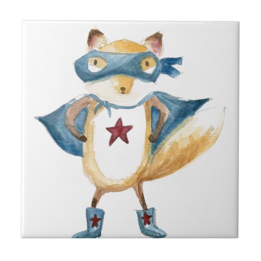 Super Fox. Tegeltje (Voorkant)