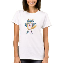 Super Fox volwassen vrouwen t-shirt