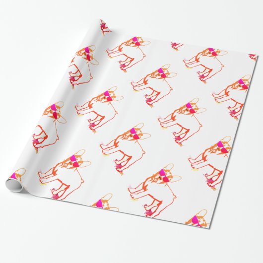 Super Franse Bulldog Cadeaupapier (Uitgerold)