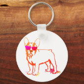 Super Franse Bulldog Sleutelhanger (Voorkant)