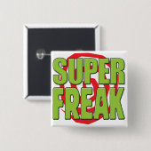 Super Freak G Vierkante Button 5,1 Cm (Voorkant /achterkant)
