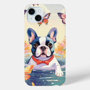 Super Frenchie Bulldog iPhone 15 Mini Hoesje