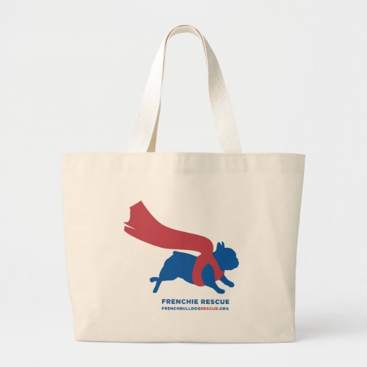 Super Frenchie Grote Tote Bag (Voorkant)