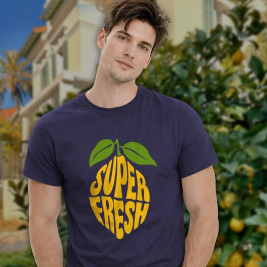 Super fresh lemon fun summer graphic t-shirt