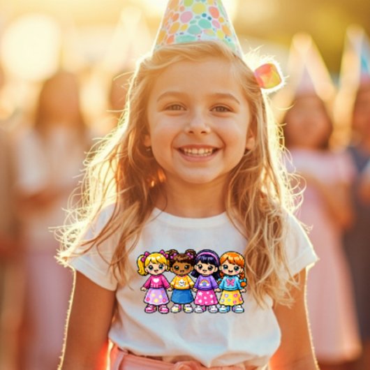 Super Friends Y2K Cute Girls T-shirt