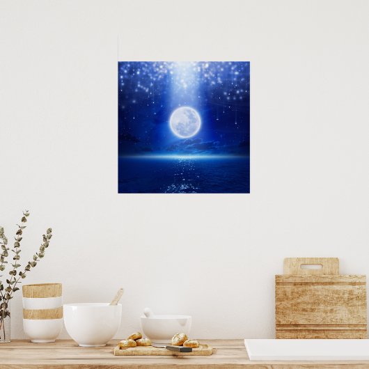 Super full-moon zee poster (Keuken)