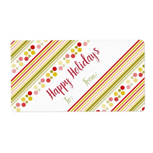 Super Fun en Playful Holiday Gift Labels (Voorkant)