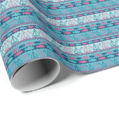 Super Fun Fish and Sailboat Pattern Cadeaupapier (Rol Hoek)