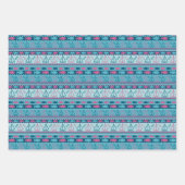 Super Fun Fish and Sailboat Pattern Inpakpapier Vel (Voorkant)
