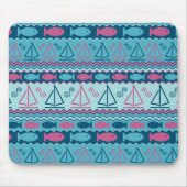 Super Fun Fish and Sailboat Pattern Muismat (Voorkant)