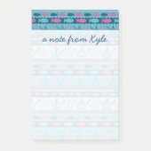 Super Fun Fish and Sailboat Pattern | Nam toevoege Post-it® Notes (Voorkant)