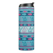 Super Fun Fish and Sailboat Pattern Thermosbeker (Gedraaid links)
