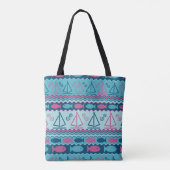 Super Fun Fish and Sailboat Pattern Tote Bag (Achterkant)