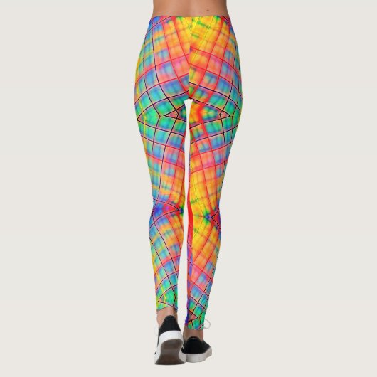 Super Funky Abstract Regen Leggings (Achterkant)