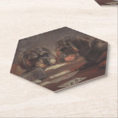 Super gaf teckel onderzetters (Schuin)