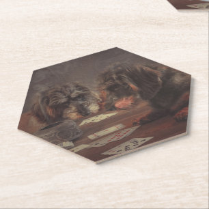 Super gaf teckel onderzetters