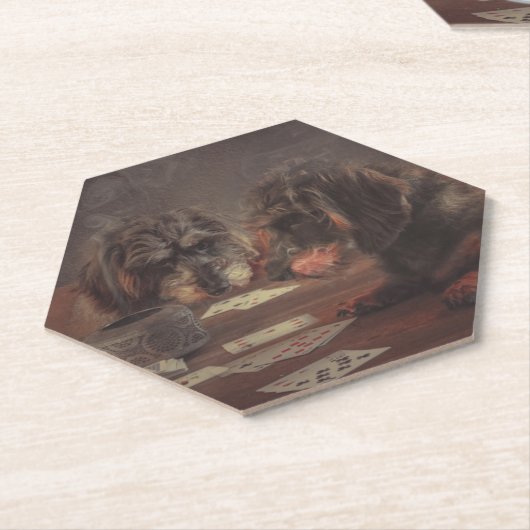 Super gaf teckel onderzetters (Schuin)