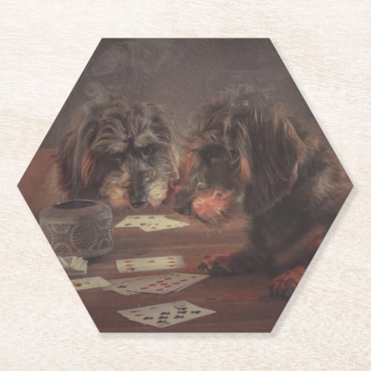 Super gaf teckel onderzetters (Voorkant)