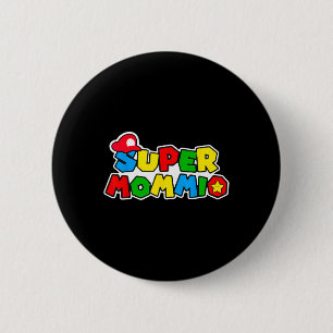 Super Gamer Mommio Vrouwendag voor Moeders van Man Ronde Button 5,7 Cm