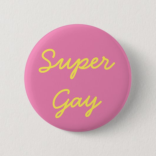 Super Gay Pride Button (Voorkant)