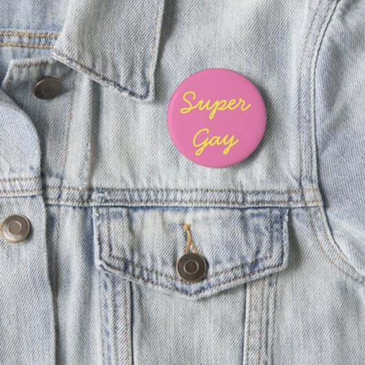 Super Gay Pride Button (In situ)