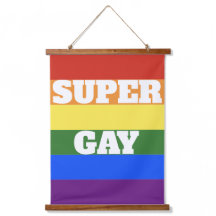 Super Gay Pride Vlag Muur Hangen