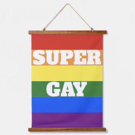 Super Gay Pride Vlag Muur Hangen Hangend Wandkleed