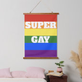 Super Gay Pride Vlag Muur Hangen Hangend Wandkleed (Slaapkamer)