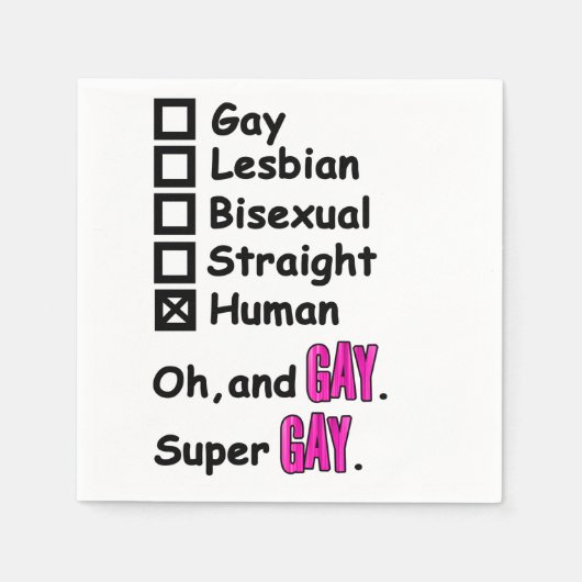 Super Gay Servet (Voorkant)