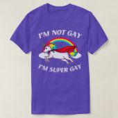 super gay unicorn cadeau t-shirt (Design voorkant)