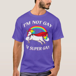 super gay unicorn cadeau t-shirt