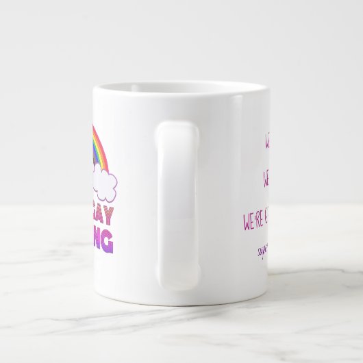 Super Gay Wedding Podcast Mok (met de rechterhand) (Achterkant)