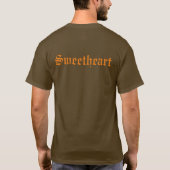 Super Geliefde Goed Hart Mannen Tekst T-Shirts (Achterkant)