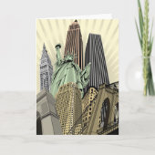 Super Gestileerde Cityscape NYC Kaart (Voorkant)