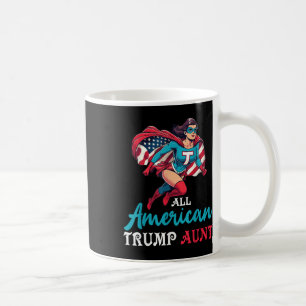 Super Girl All American Trump Tante Patriottisch Koffiemok